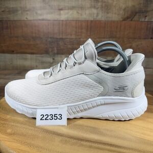 Skechers BOBS Sport Squad Chaos Womens 11 Off White Slip-ins 117504 Sneakers